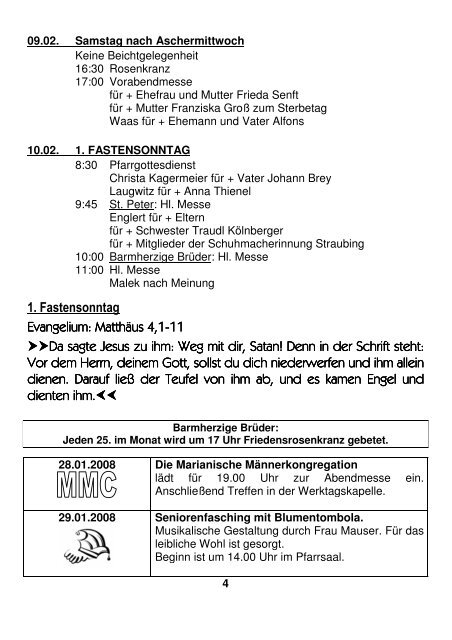 17:00 Aussetzung des Allerheiligsten und Anbetung ...