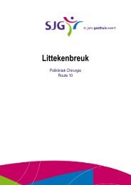 Littekenbreuk - SJG Weert