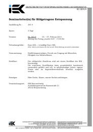 Seminarleiter(in) fÃ¼r Bildgetragene Entspannung - IEK Berlin