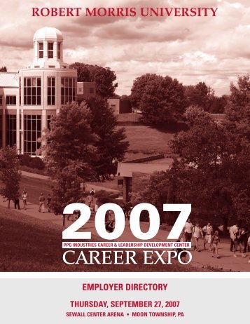 2007 career expo floor plan - Robert Morris University