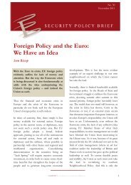 Foreign Policy and the Euro: We Have an Idea - Egmont