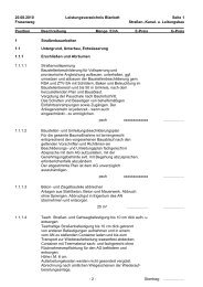 1 Straßenbauarbeiten 1.1 Untergrund, Unterbau, Entwässerung 1.1 ...