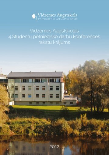 Elektroniski sagatavots arÄ« Vidzemes Augstskolas 4. Studentu