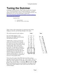 Tuning the Dulcimer - Everything Dulcimer