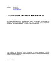 Fehlersuche Bosch Mono-Jetronic - freedive.de