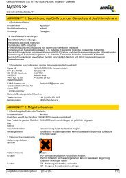 NYNAS Nypass SP Sicherheitsdatenblatt - Barth GmbH