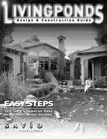 Savio Construction Guide - Pond Supplies