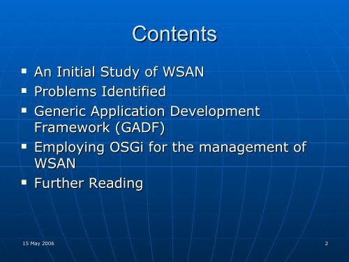 Towards a Service Oriented Architecture for the management of WSAN