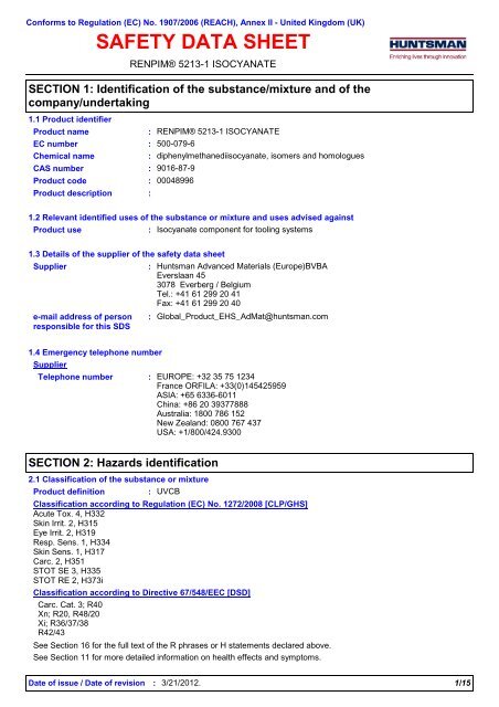 View MSDS ISO - Mouldlife