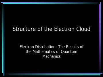 Structure of the Electron Cloud PowerPoint
