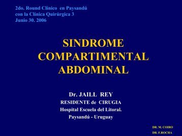 SINDROME COMPARTIMENTAL ABDOMINAL - Mednet.org.uy