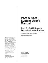 PAM & SAM System User's Manual Part 6 - Kollmorgen