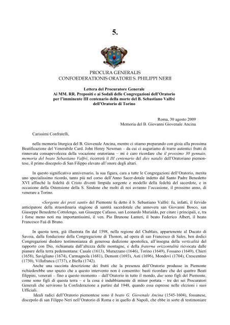 Lettera anniversario 1 anno