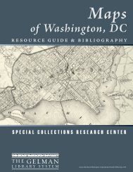 Map of Washington, DC - GW Libraries