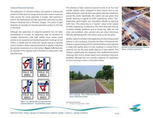 Signage Guidelines - Waterfront Trail