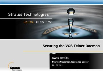 Securing the VOS Telnet Daemon