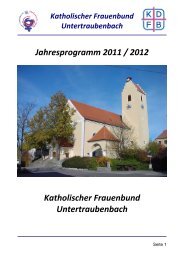 Katholischer Frauenbund Untertraubenbach - Cham-st-josef.de