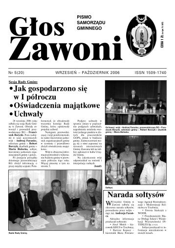 zawonia 5(20).qxd - UrzÄd Gminy Zawonia