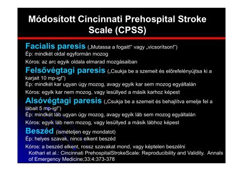 Az akut ischaemiás stroke kezelésének aktuális szempontjai