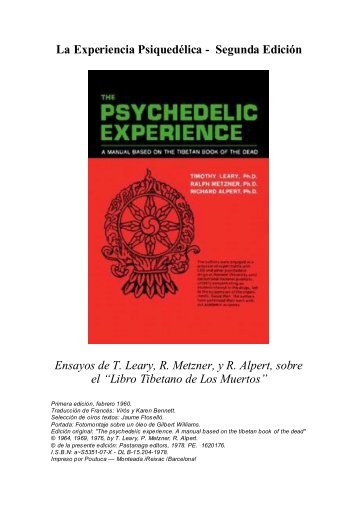 La Experiencia Psicodelica- Manual Basado en el Libro Tibetano de los Muertos