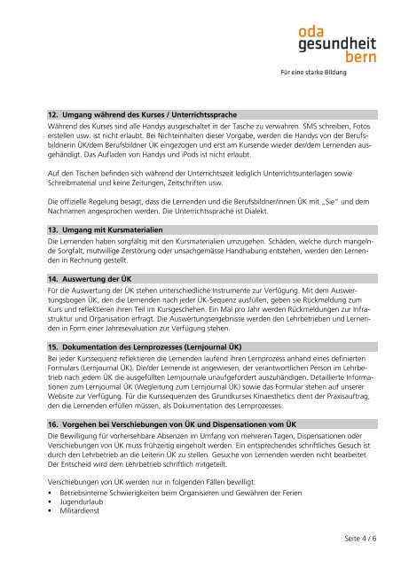 Merkblatt Lernende FaGe_12-10-29 - OdA Gesundheit Bern