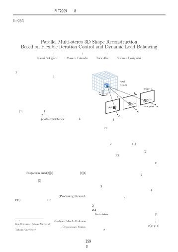 Parallel Multi-stereo 3D Shape Reconstruction Based on Flexible ...