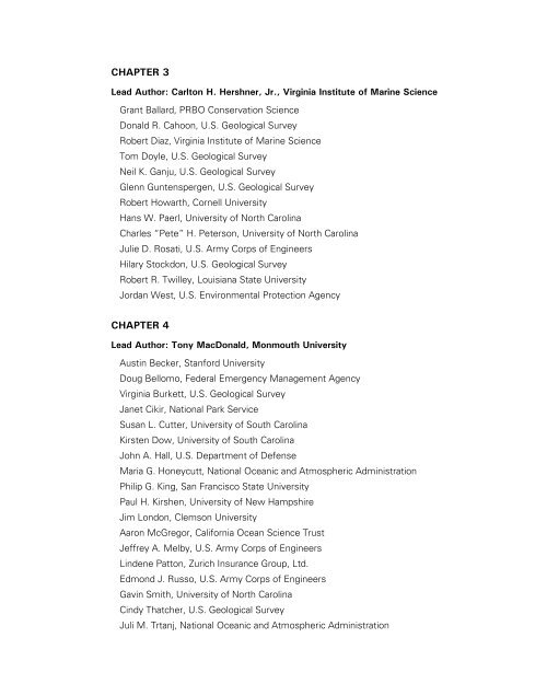 Coastal Impacts, Adaptation, and Vulnerabilities - Climate ...