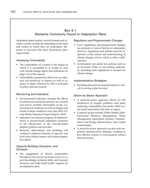 Coastal Impacts, Adaptation, and Vulnerabilities - Climate ...