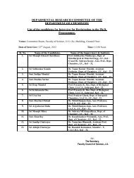 DEPARMENTAL RESEARCH COMMITTEE OF THE DEPARTMENT ...