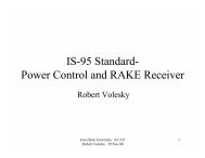 Power Control and RAKE Receiver - Iowa State University