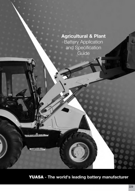 to download CV, PSV, LCV, Agricultural & Plant Catalogue - Yuasa