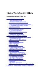 Nintex Workflow 2010 Help - visit