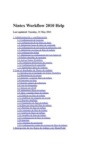 Nintex Workflow 2010 Help - visit
