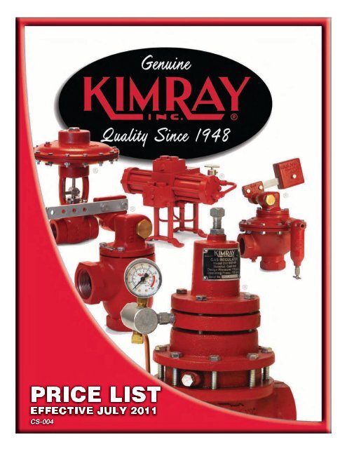 Units, repair kit & part prices on factory shipments - Home | Kimray ...