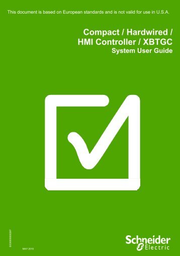 Compact / Hardwired / HMI Controller / XBTGC ... - Schneider Electric