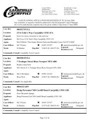 08/0527/FULL 15 St Teilo's Way Caerphilly CF83 1FA 08/0581 ...