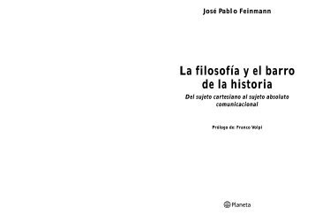 FEINMANN-Filosofâ¢a y barro