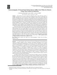 Chemostratigraphy of Volcanic Rocks Hosting Massive Sulfide ...