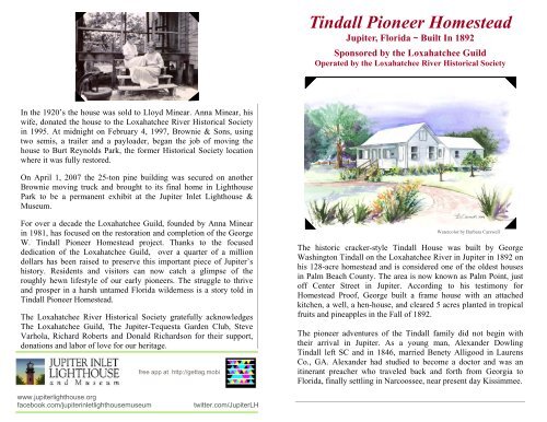 Tindall Pioneer Homestead - Jupiter Inlet Lighthouse and Museum
