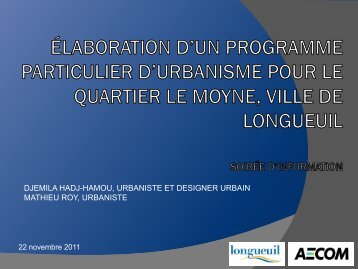 AECOM PowerPoint Template - Ville de Longueuil