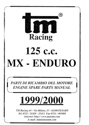 Motore (Engine) â 2T 125cc - TM Racing