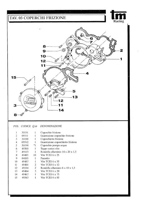Motore (Engine) â 2T 125cc - TM Racing