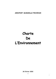 Charte De L'Environnement - AÃ©roport Marseille Provence