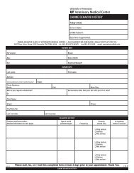 UTVMC Canine Behavior History Form.pdf - University of Tennessee ...