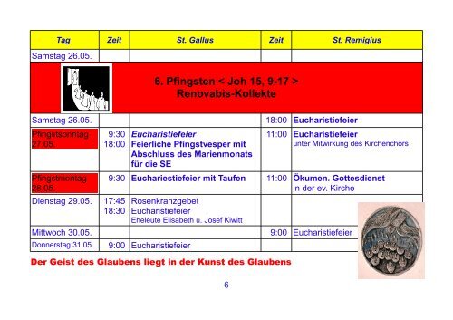 Eucharistiefeier - Ladenburg