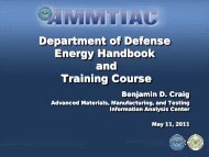 Department of Defense Energy Handbook and Training Course - E2S2