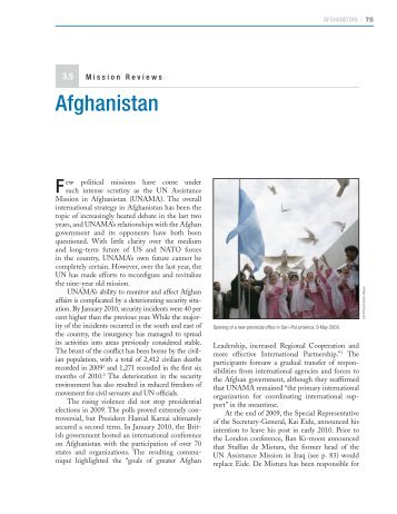 Afghanistan - Center on International Cooperation