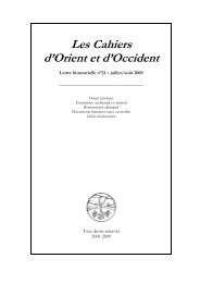 au format PDF - Edition.moncelon.com - D'Orient et d'Occident