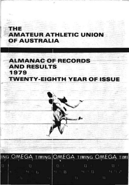 Athletics Australia Almanac - 1979