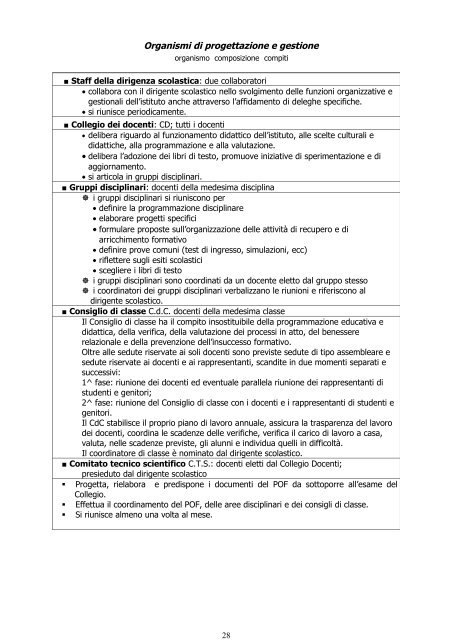 Pof 2012-13 parte comune - Liceo Classico Statale "Paolo Sarpi"